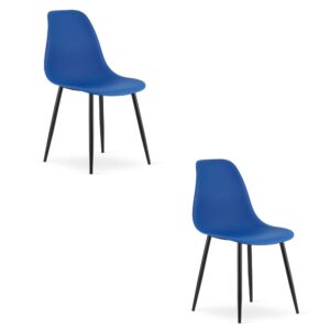 Moderne skrivebordsstol - WAT | blå | skandinavisk design, 2 styks