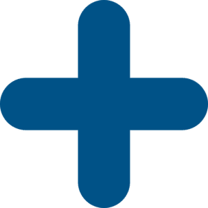 Pallemarkering Kryds - Blå - 320 x 320 mm