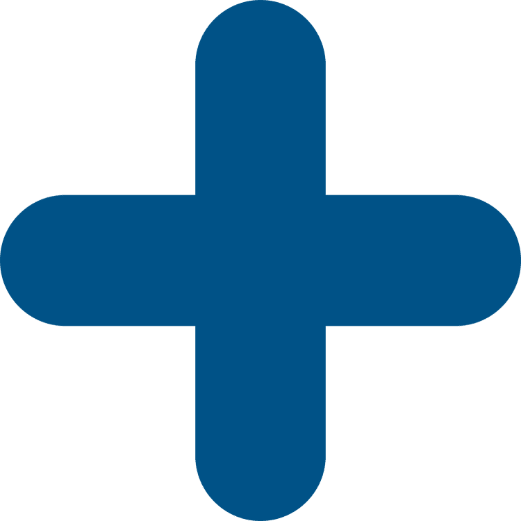 Pallemarkering Kryds - Blå - 320 x 320 mm