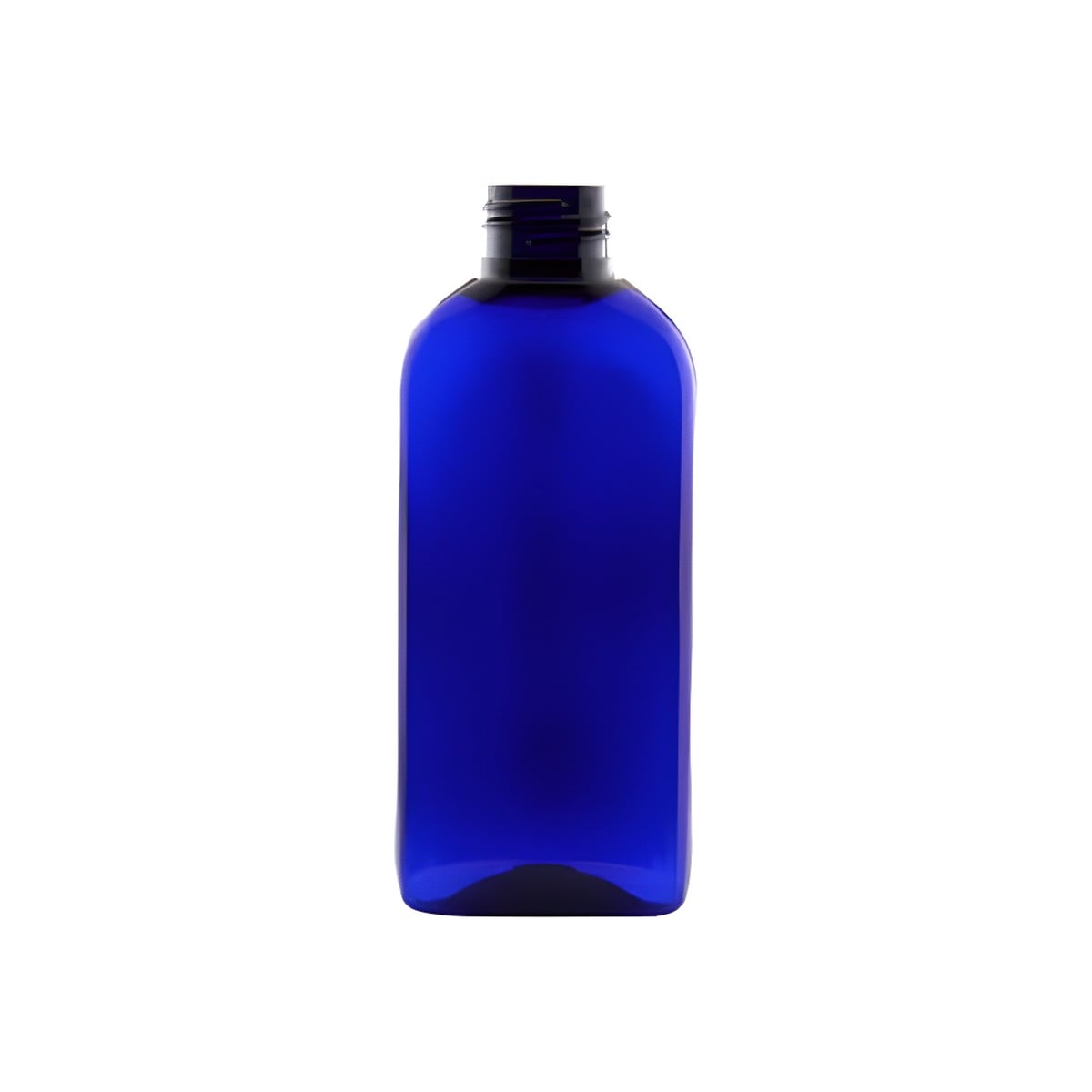 Plastflaske oval 150 ml blå PET 24/410 - giftfri, genanvendelig, 55x34x131 mm - Hedenhus