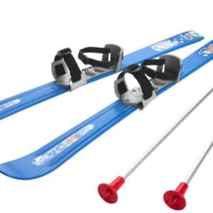 Ski til Børn 90 cm med skistave, Blå