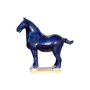 Tang-hesteskulptur blå