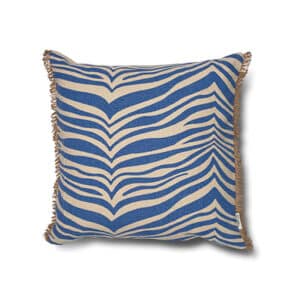 Zebra pude blå