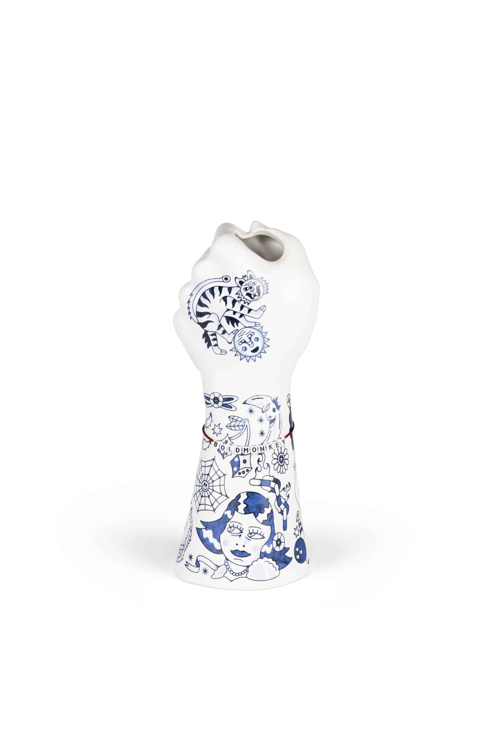 BOLD MONKEY Liberty Matters vase - blå keramik (H:31)