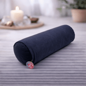 Rund Yoga pude i mørke blå - Yoga - Pude - Bolster - GodKarmaShop