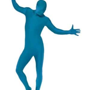 Blå Skinsuit Kostume