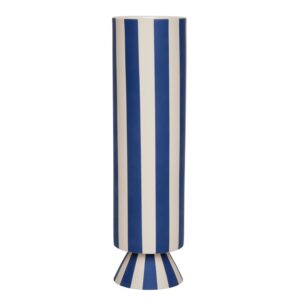 Oyoy living design Toppu vase 31 cm, hvid/blå