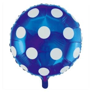 Prikket Folieballon Blå