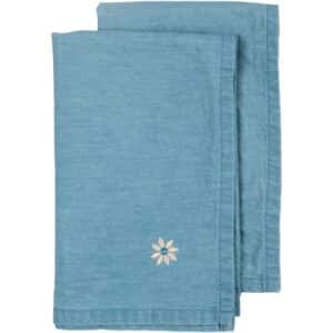 Sagaform Eden Denim serviet 2-pak, blå