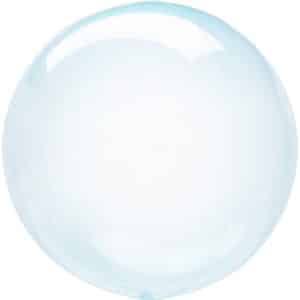Transparent Rund Ballon Blå