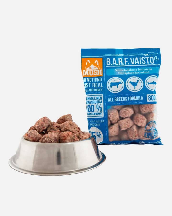 MUSH Vaisto Blå - Okse, Kalkun og Laks - 800g