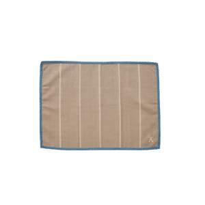 Andersen Furniture - Andersen Dækkeserviet - Oat/Beige/Blå, L50xB36 cm - 100% Økologisk Bomuld - Oat/Beige/Blå