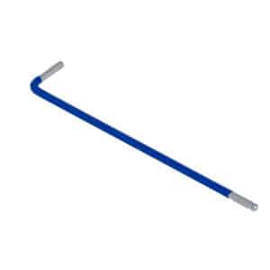 BATO Stiftnøgle farvet blå lang med kugle 3 x 126mm.