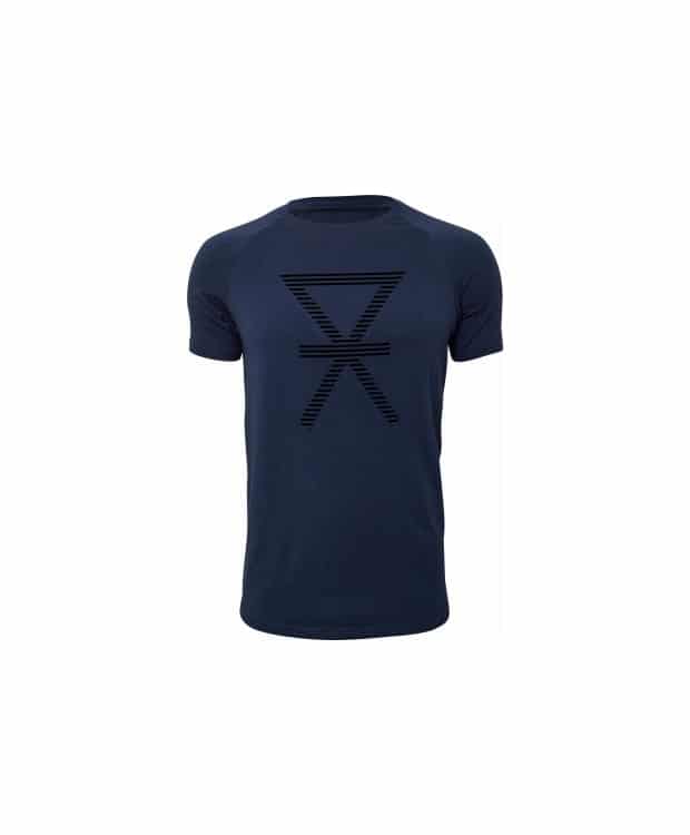 JBS of Denmark bambus-T-shirt med print i blå og sort til herre
