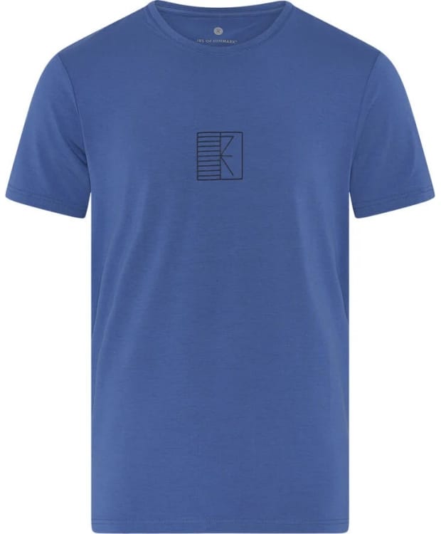 JBS of Denmark blå bambus-T-shirt med rund hals til herre