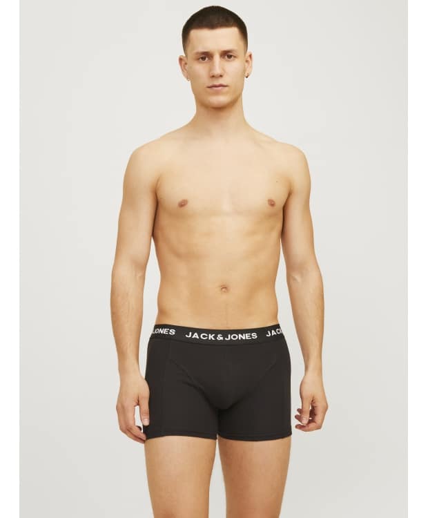 Jack & Jones 3-pak trunks i blå og sort med print til herre