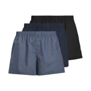 Jack & Jones 3pak loose fit boksershorts i blå nuancer til herre