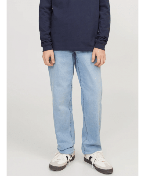 Jack & Jones Junior regular fit-jeans i blå denim til drenge