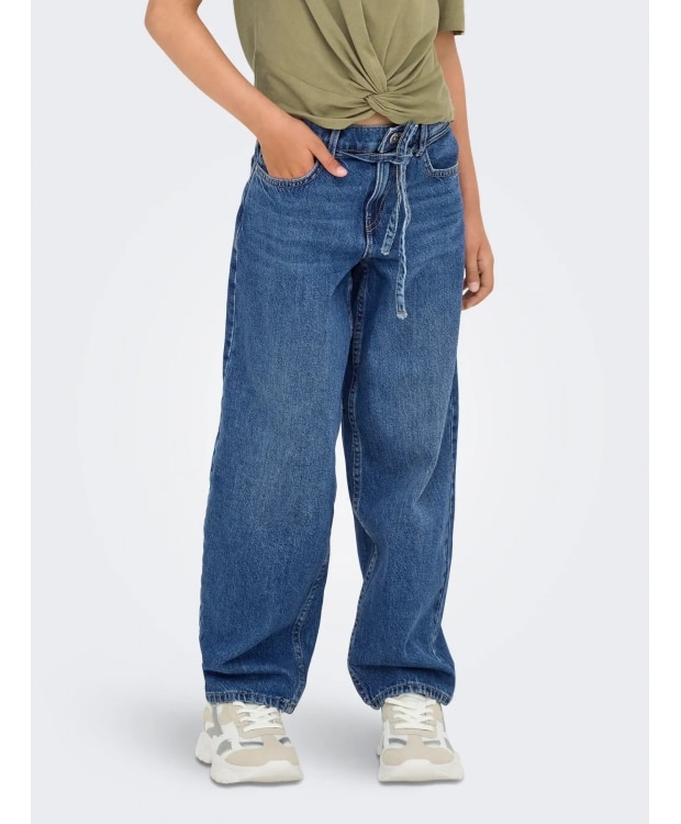 KIDS ONLY denim bukser med lige pasform i blå til piger