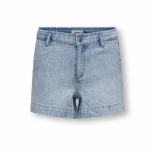 KIDS ONLY denimshorts i blå med rhinsten til piger