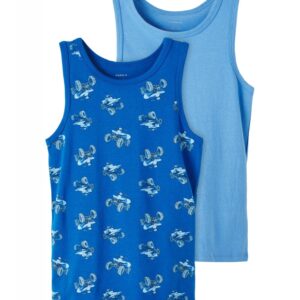 Name it 2-pak undertrøje/tank top i blå til drenge