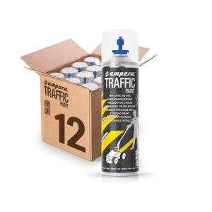 12 dåser blå TRAFFIC markeringsspray