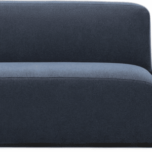 2-personers sofa Kave Home Neom blå - tekstureret polyester, fyrretræsben, moderne nordisk design